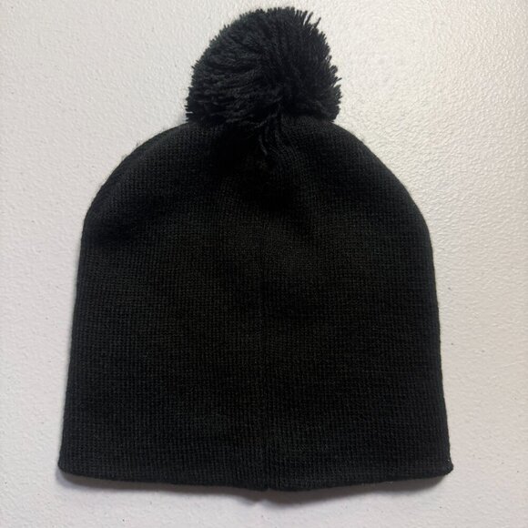 Marvel Avengers Pom Beanie Black Knit Winter Hat Boys/Girls/Adults Cozy Warm - Picture 2 of 4